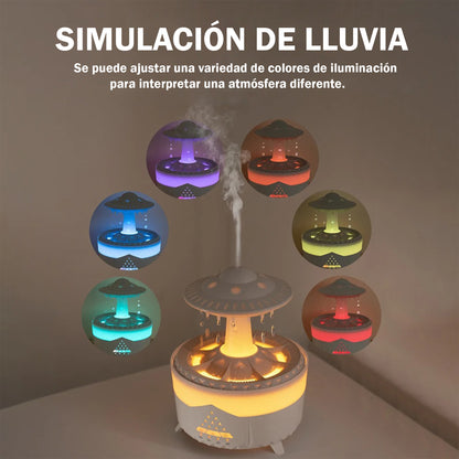 Humidificador y Difusor Gotas de Lluvia