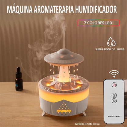 Humidificador y Difusor Gotas de Lluvia